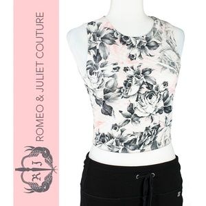 Romeo & Juliet Couture Quilted Floral Crop Top XS – Pre-Loved